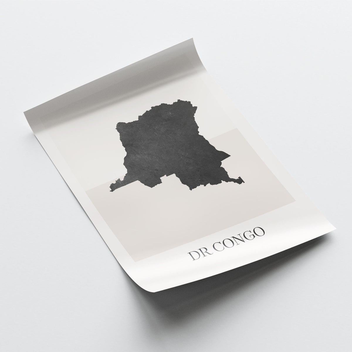 congo map poster - minimalist boho wall art - digital download - image 4