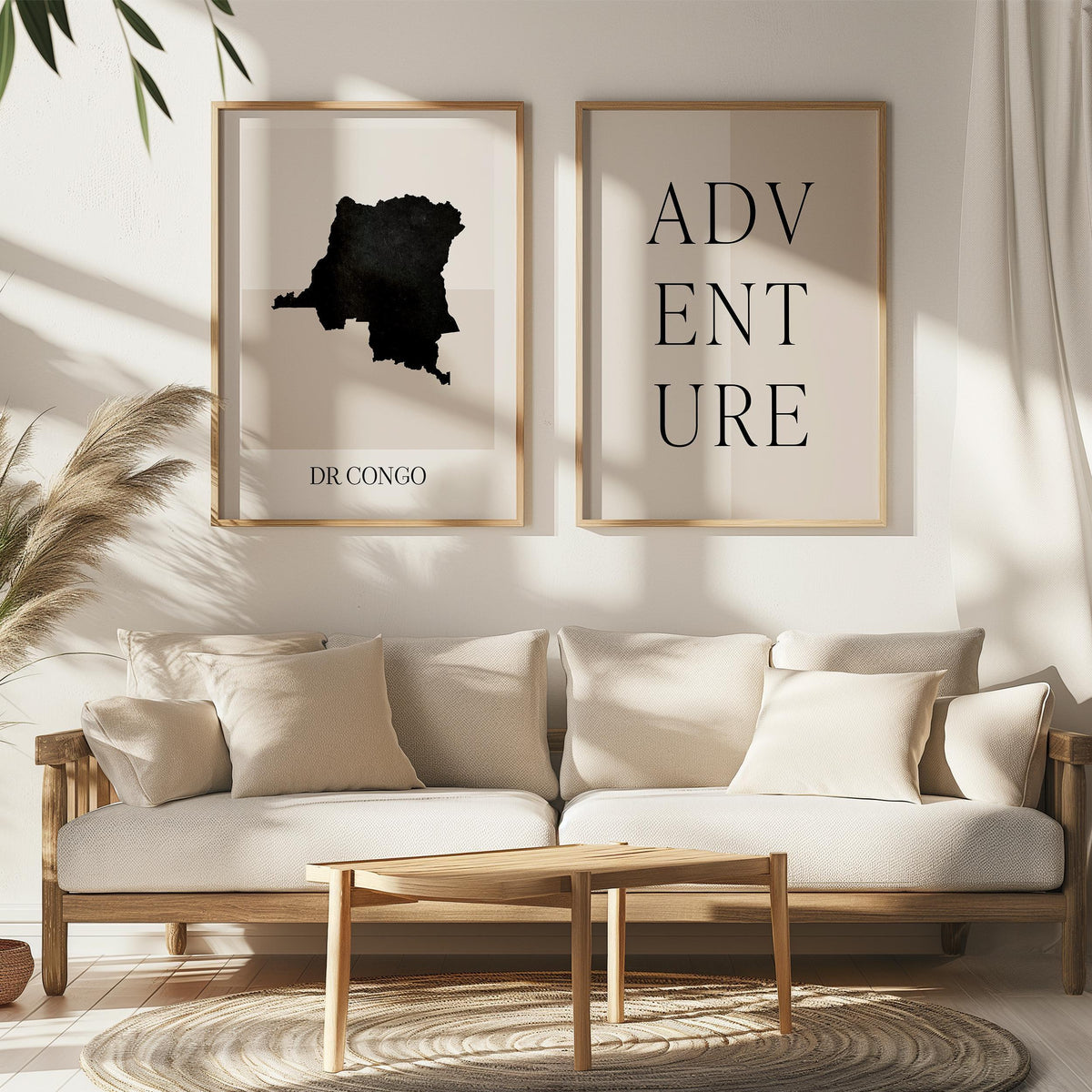 congo map poster - minimalist boho wall art - digital download - image 5