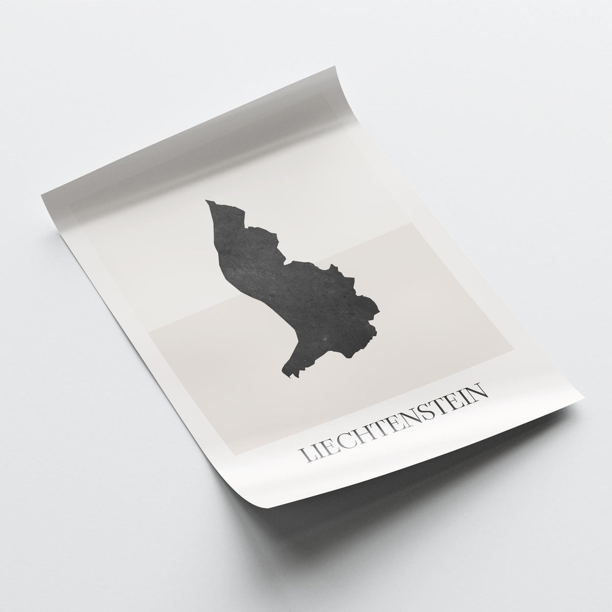liechtenstein map poster - minimalist boho wall art - digital download - image 4