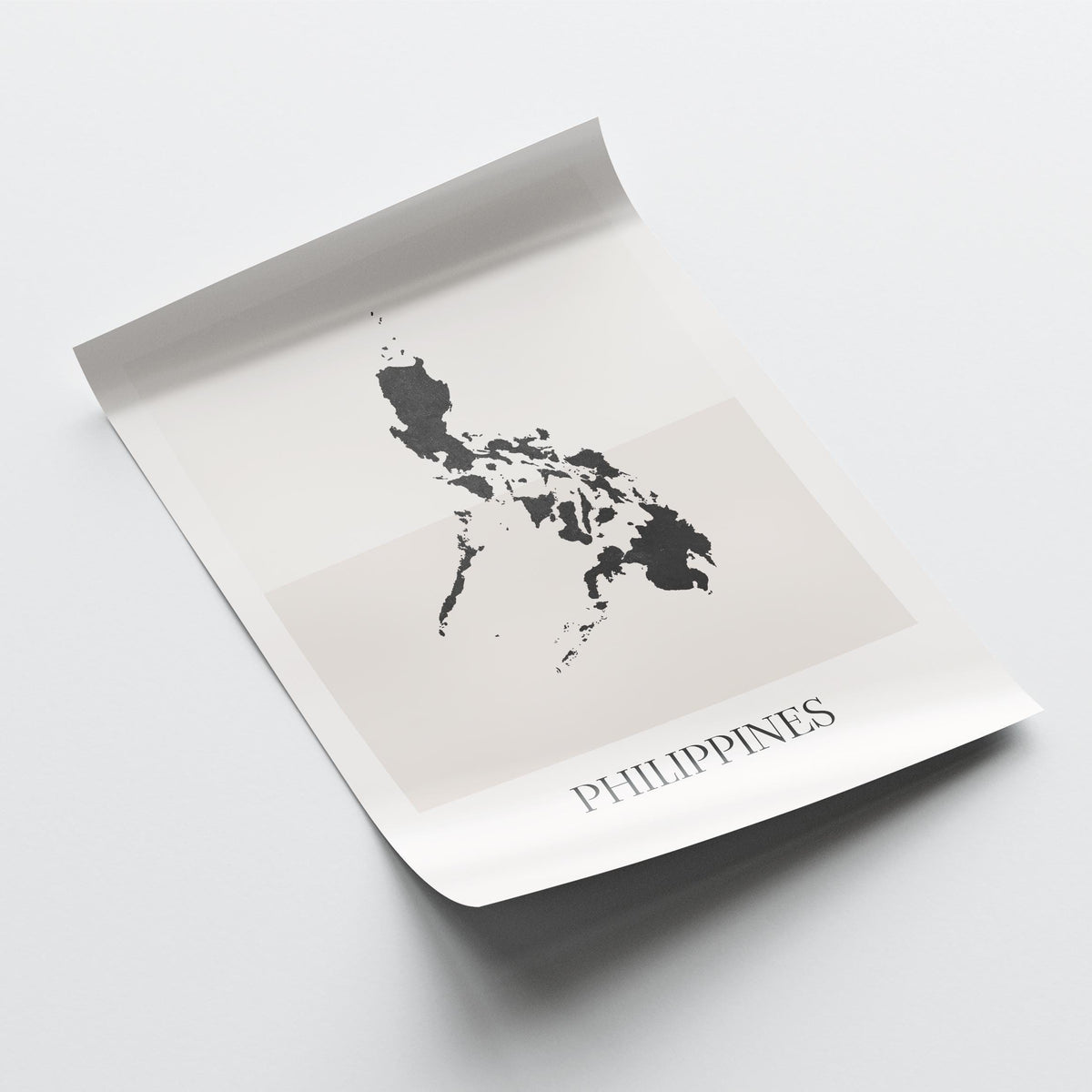 philippines map poster - minimalist boho wall art - digital download - image 4
