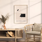 equatorial guinea map poster - minimalist boho wall art - digital download - image 3