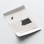 equatorial guinea map poster - minimalist boho wall art - digital download - image 4