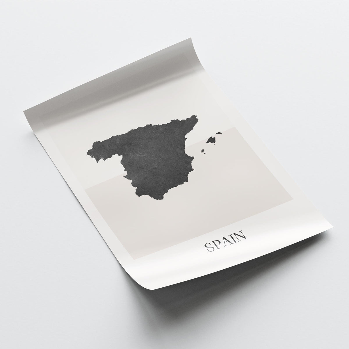 spain map poster - minimalist boho wall art - digital download - image 4