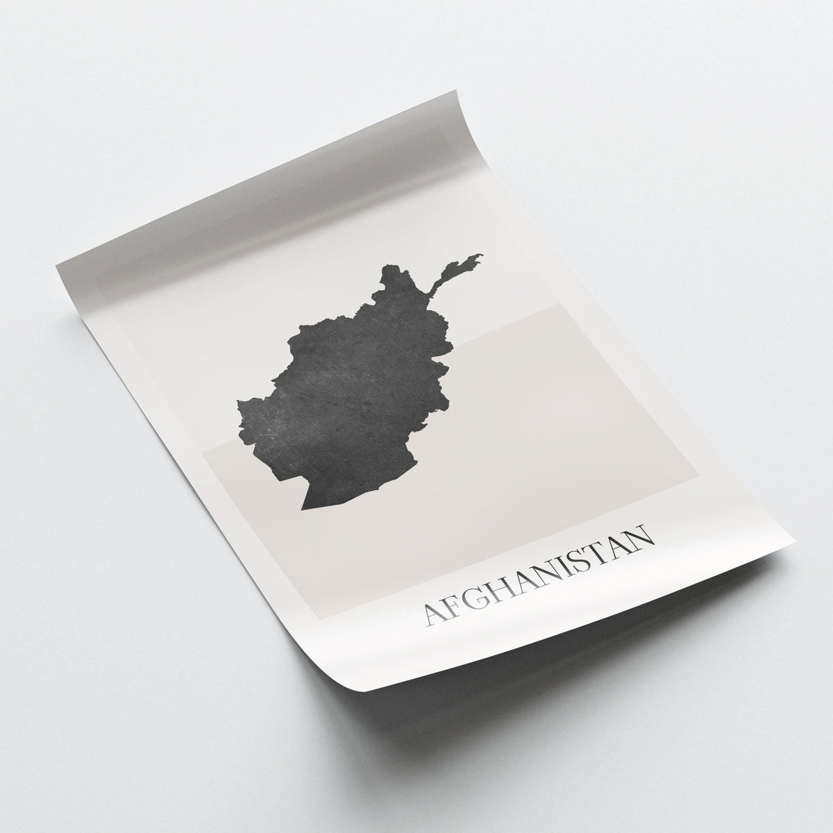 afghanistan map poster - minimalist boho wall art - digital download - image 4