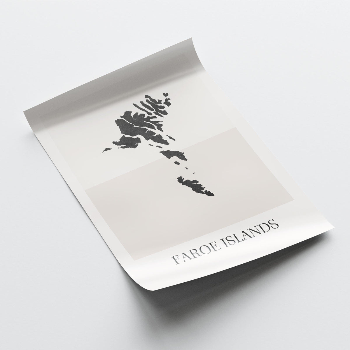 faroe islands map poster - minimalist boho wall art - digital download - image 4