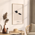 samoa map poster - minimalist boho wall art - digital download - image 2