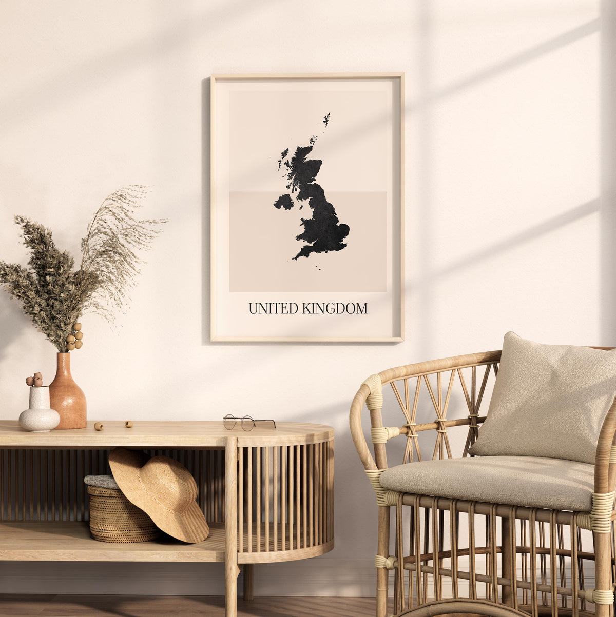 united kingdom map poster - minimalist boho wall art - digital download - image 3