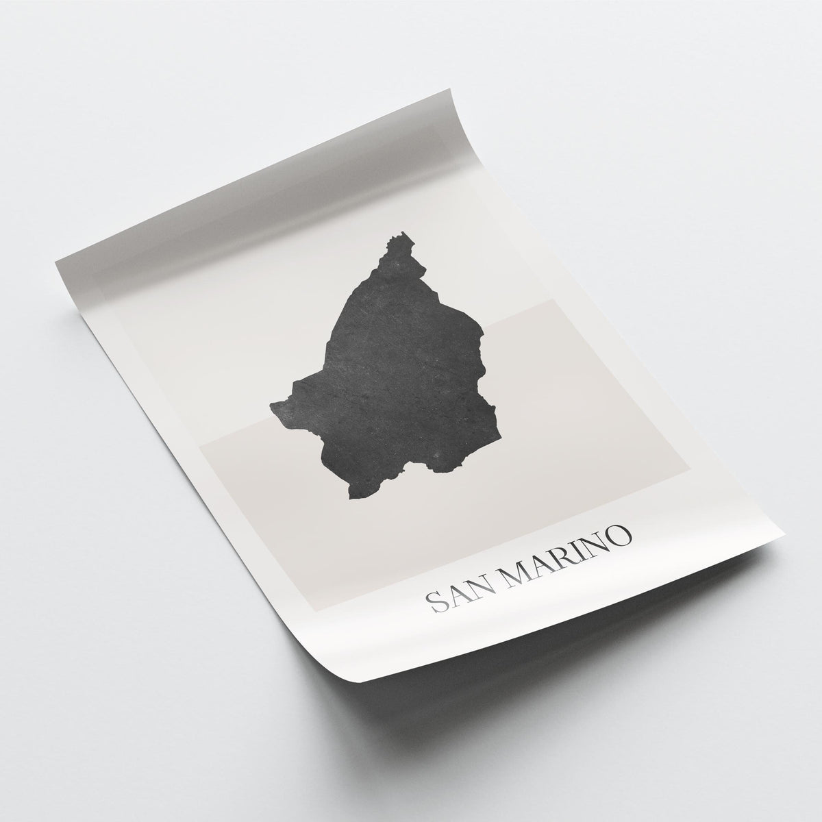 san marino map poster - minimalist boho wall art - digital download - image 4