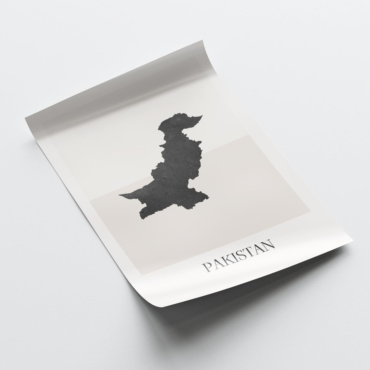pakistan map poster - minimalist boho wall art - digital download - image 4