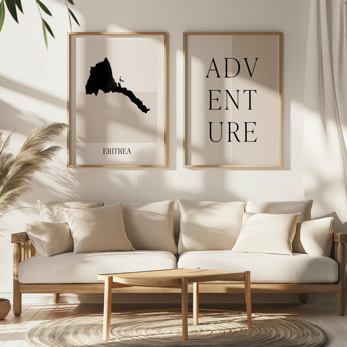 eritrea map poster - minimalist boho wall art - digital download - image 5