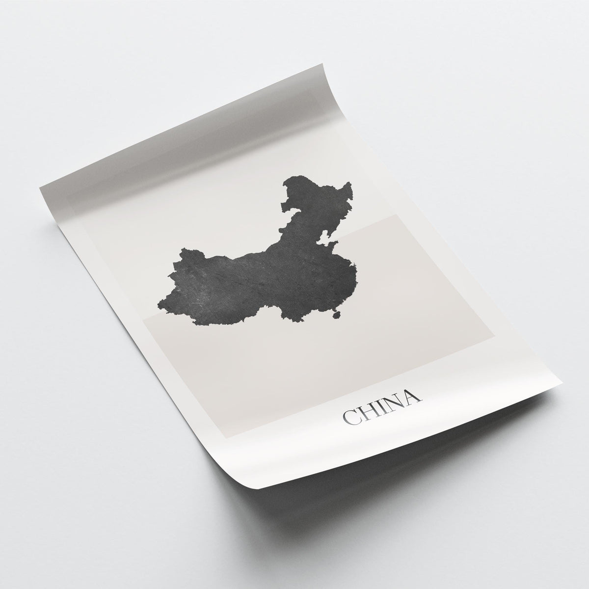 china map poster - minimalist boho wall art - digital download - image 4