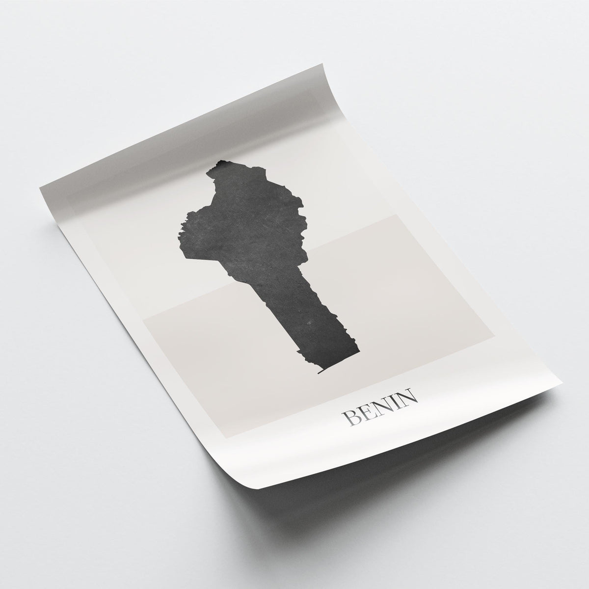 benin map poster - minimalist boho wall art - digital download - image 4