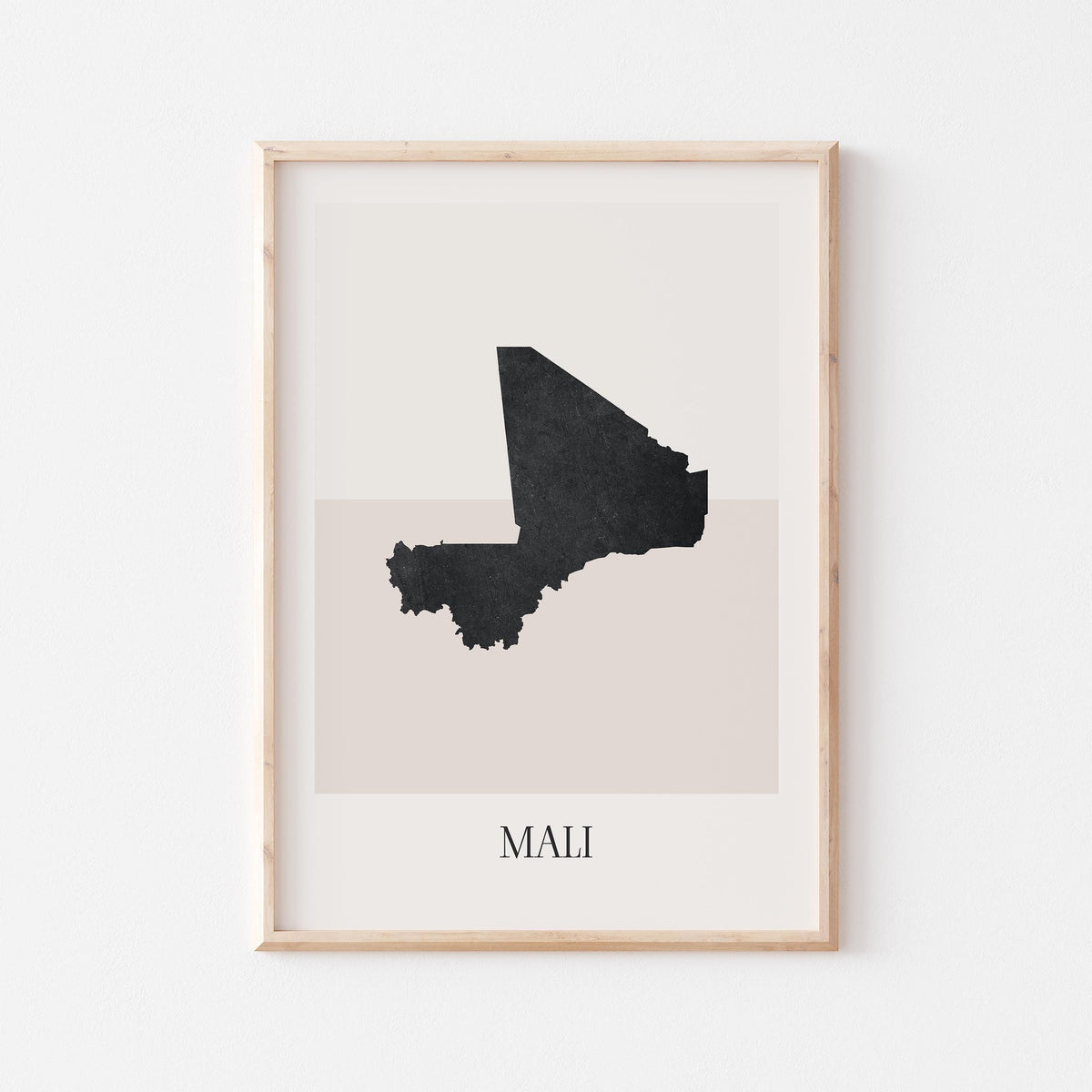 mali map poster - minimalist boho wall art - digital download - image 1