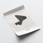 mali map poster - minimalist boho wall art - digital download - image 4