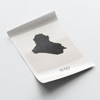 iraq map poster - minimalist boho wall art - digital download - image 4
