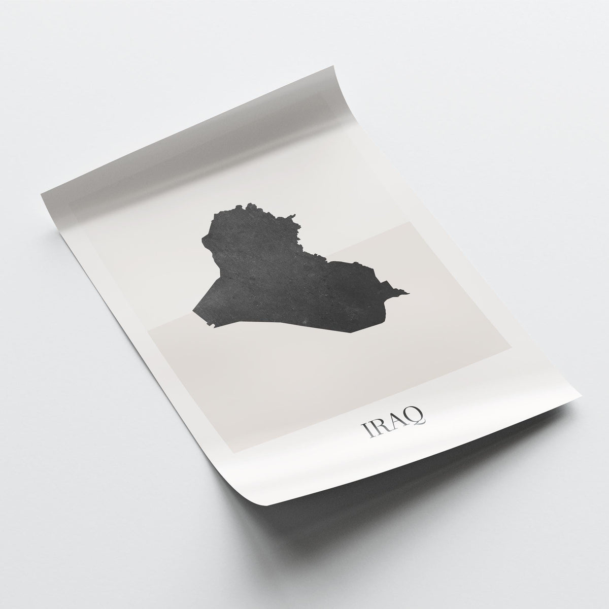 iraq map poster - minimalist boho wall art - digital download - image 4