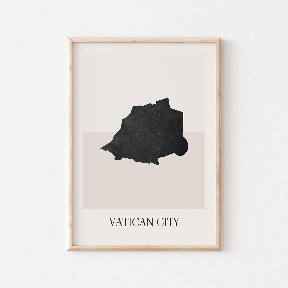 vatican city map poster - minimalist boho wall art - digital download - image 1