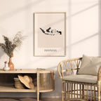 indonesia map poster - minimalist boho wall art - digital download - image 3