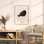 niger map poster - minimalist boho wall art - digital download - image 3