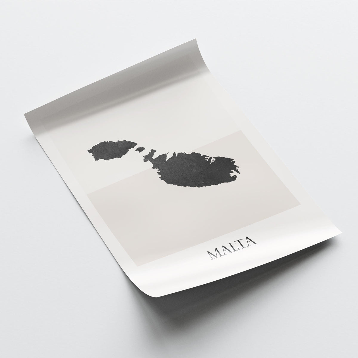malta map poster - minimalist boho wall art - digital download - image 4