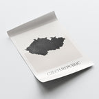 czech republic map poster - minimalist boho wall art - digital download - image 4