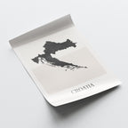 croatia map poster - minimalist boho wall art - digital download - image 4