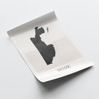 belize map poster - minimalist boho wall art - digital download - image 4