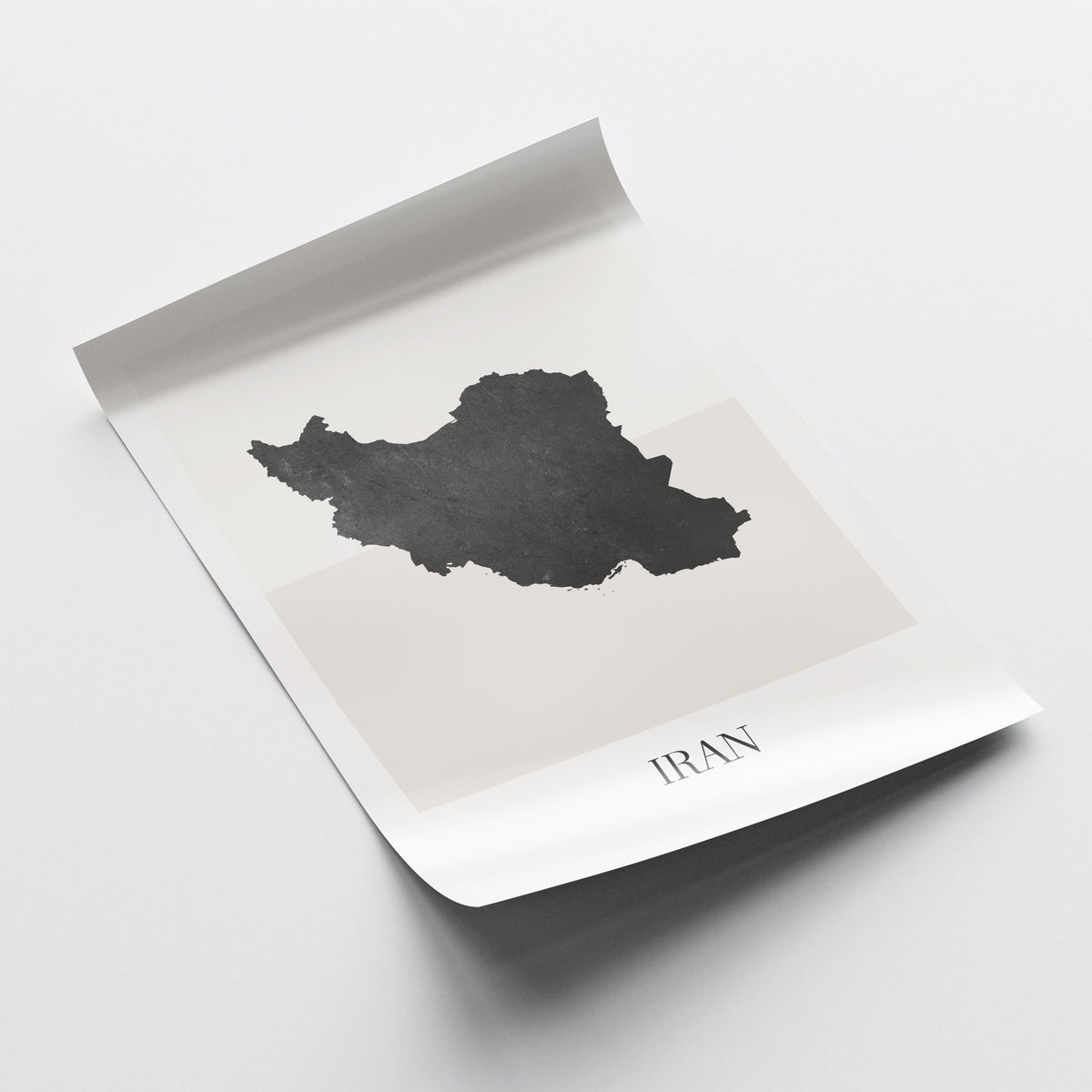 iran map poster - minimalist boho wall art - digital download - image 4