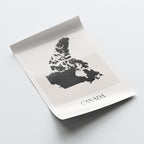 canada map poster - minimalist boho wall art - digital download - image 4