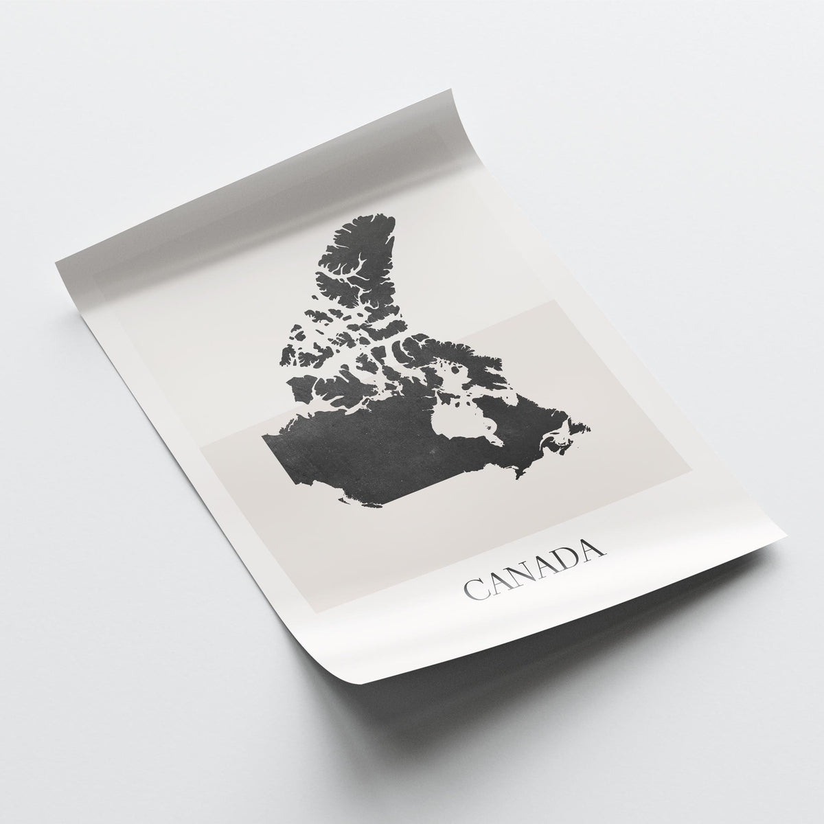 canada map poster - minimalist boho wall art - digital download - image 4