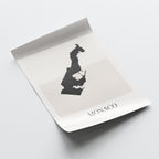 monaco map poster - minimalist boho wall art - digital download - image 4