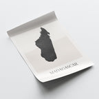 madagascar map poster - minimalist boho wall art - digital download - image 4