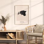 estonia map poster - minimalist boho wall art - digital download - image 3