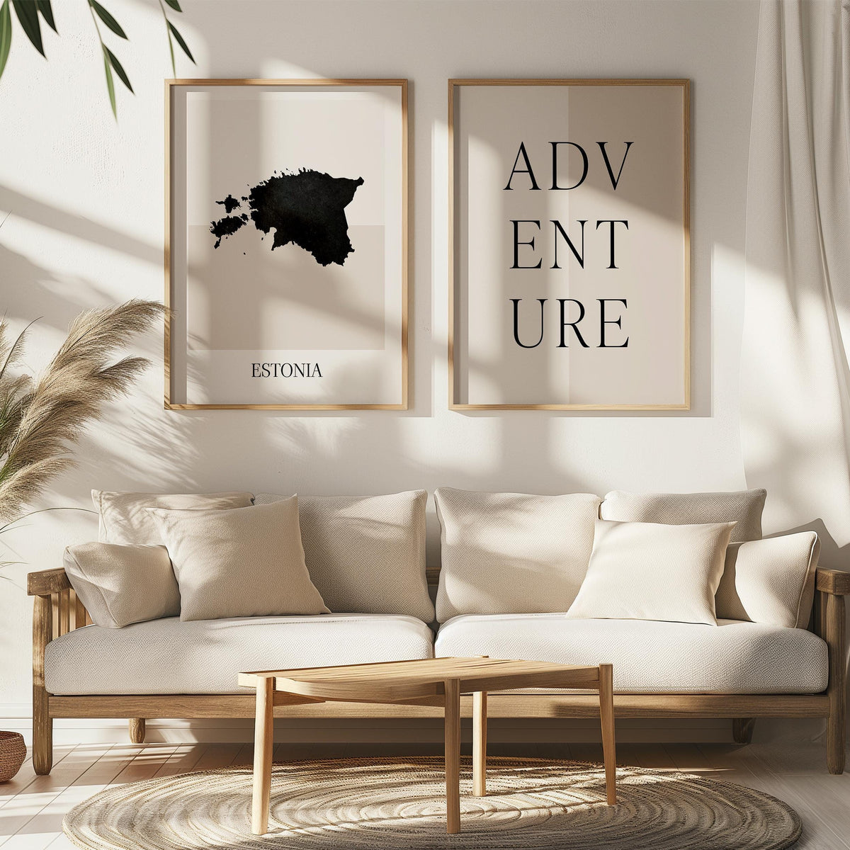 estonia map poster - minimalist boho wall art - digital download - image 5