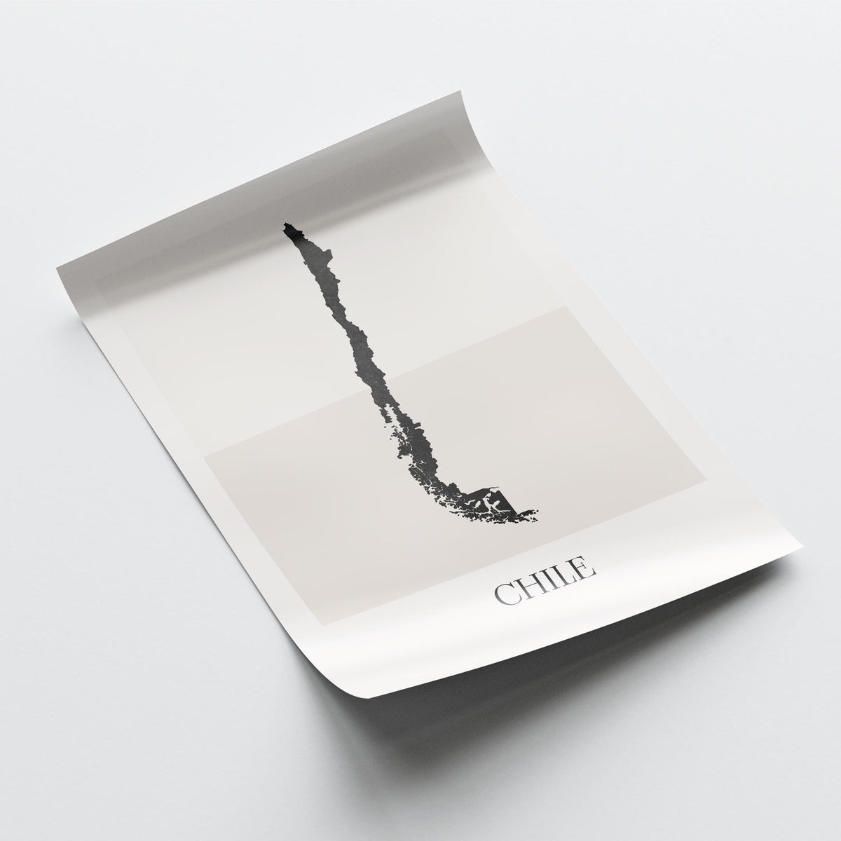 chile map poster - minimalist boho wall art - digital download - image 4
