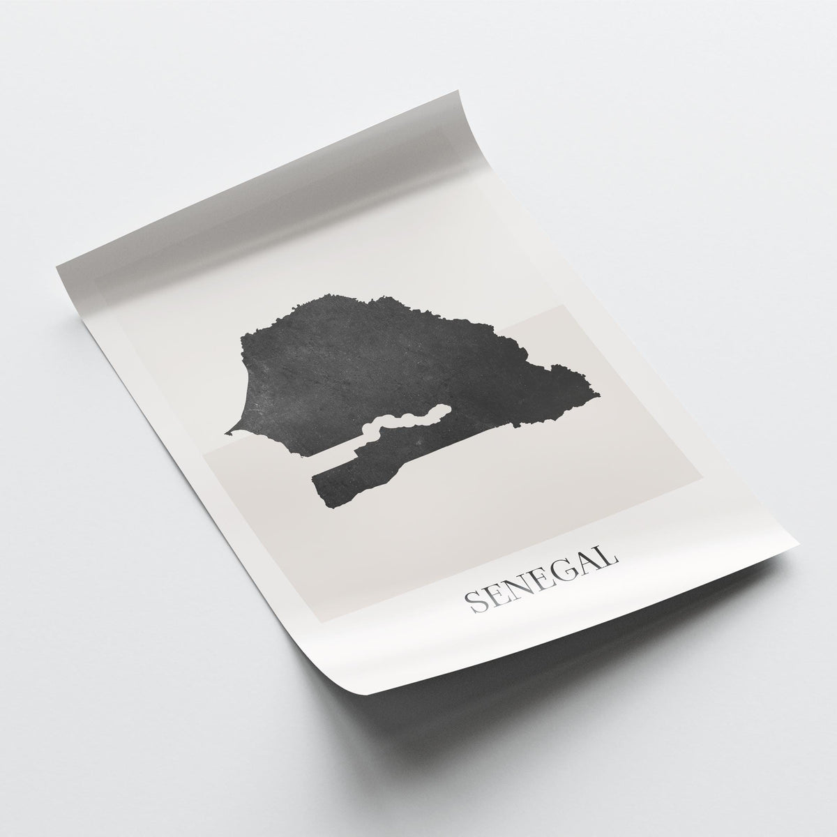 senegal map poster - minimalist boho wall art - digital download - image 4