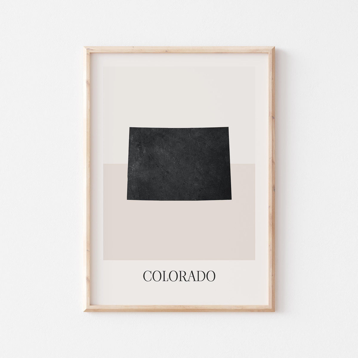 colorado usa map poster - minimalist boho wall art - digital download - image 1