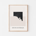 south australia australia map poster - minimalist boho wall art - digital download - image 1
