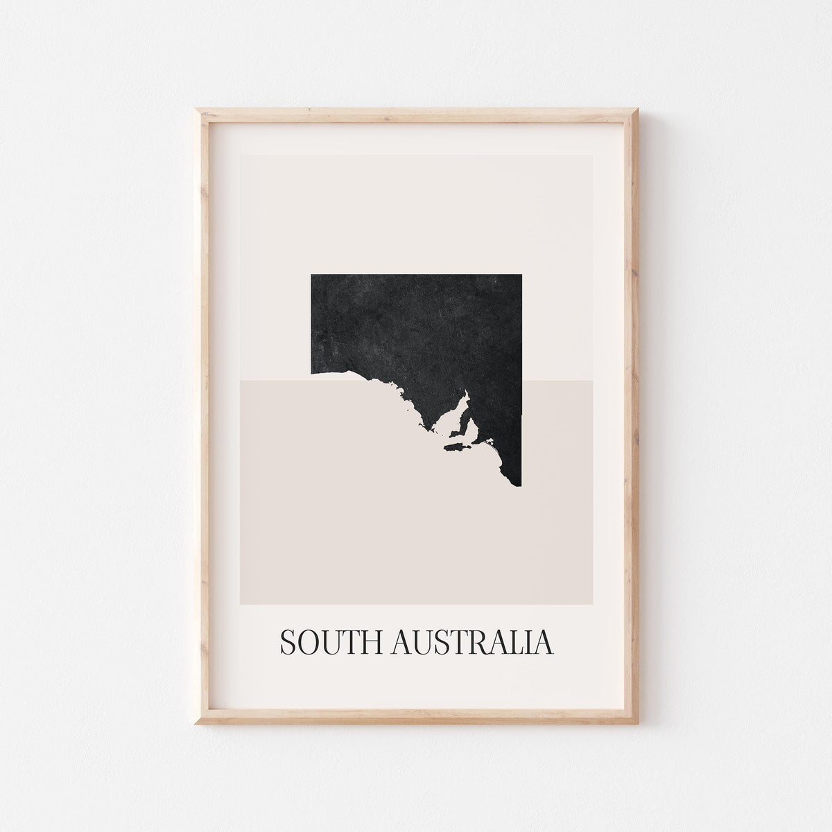 south australia australia map poster - minimalist boho wall art - digital download - image 1
