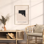 south australia australia map poster - minimalist boho wall art - digital download - image 3