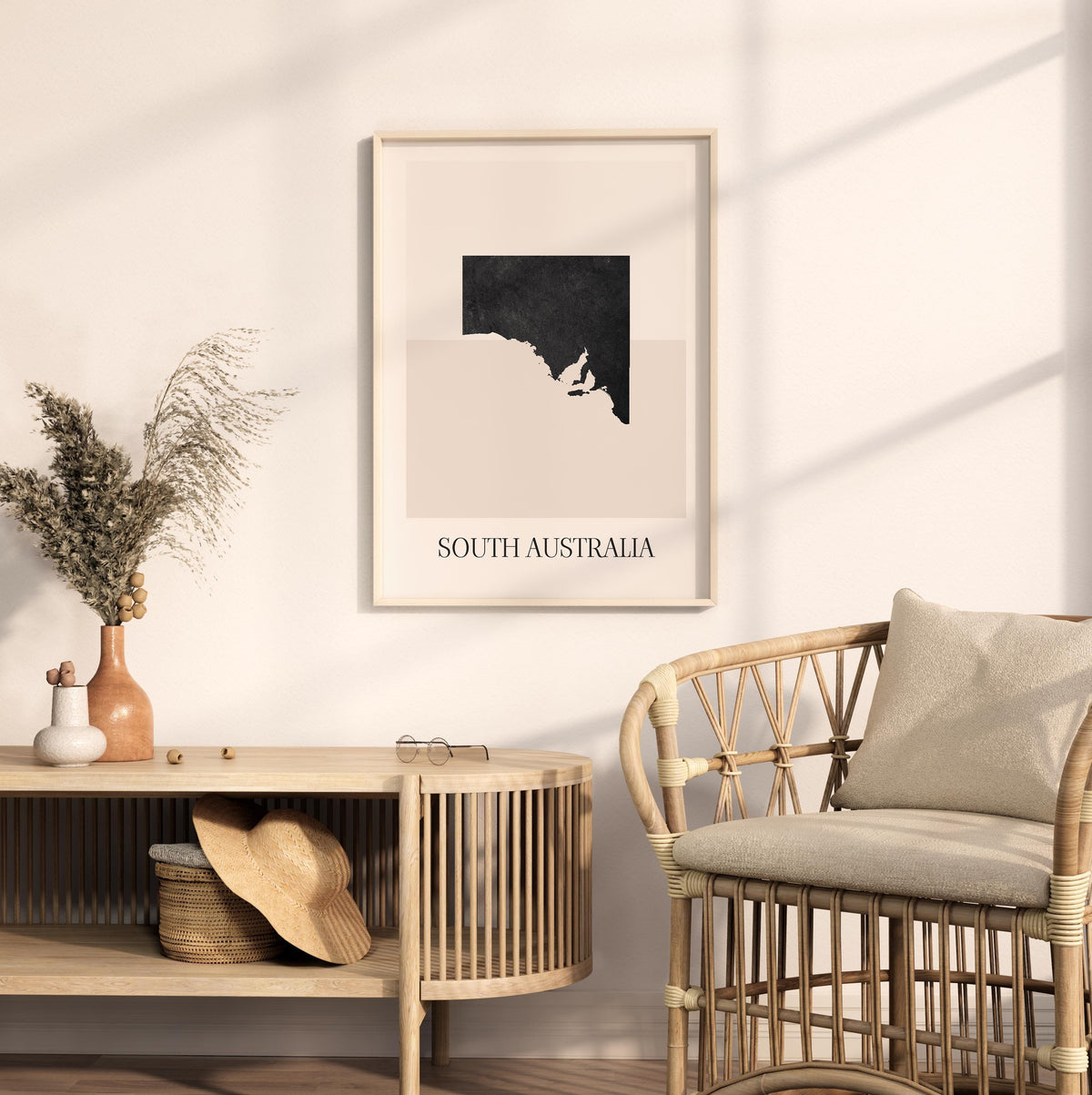 south australia australia map poster - minimalist boho wall art - digital download - image 3