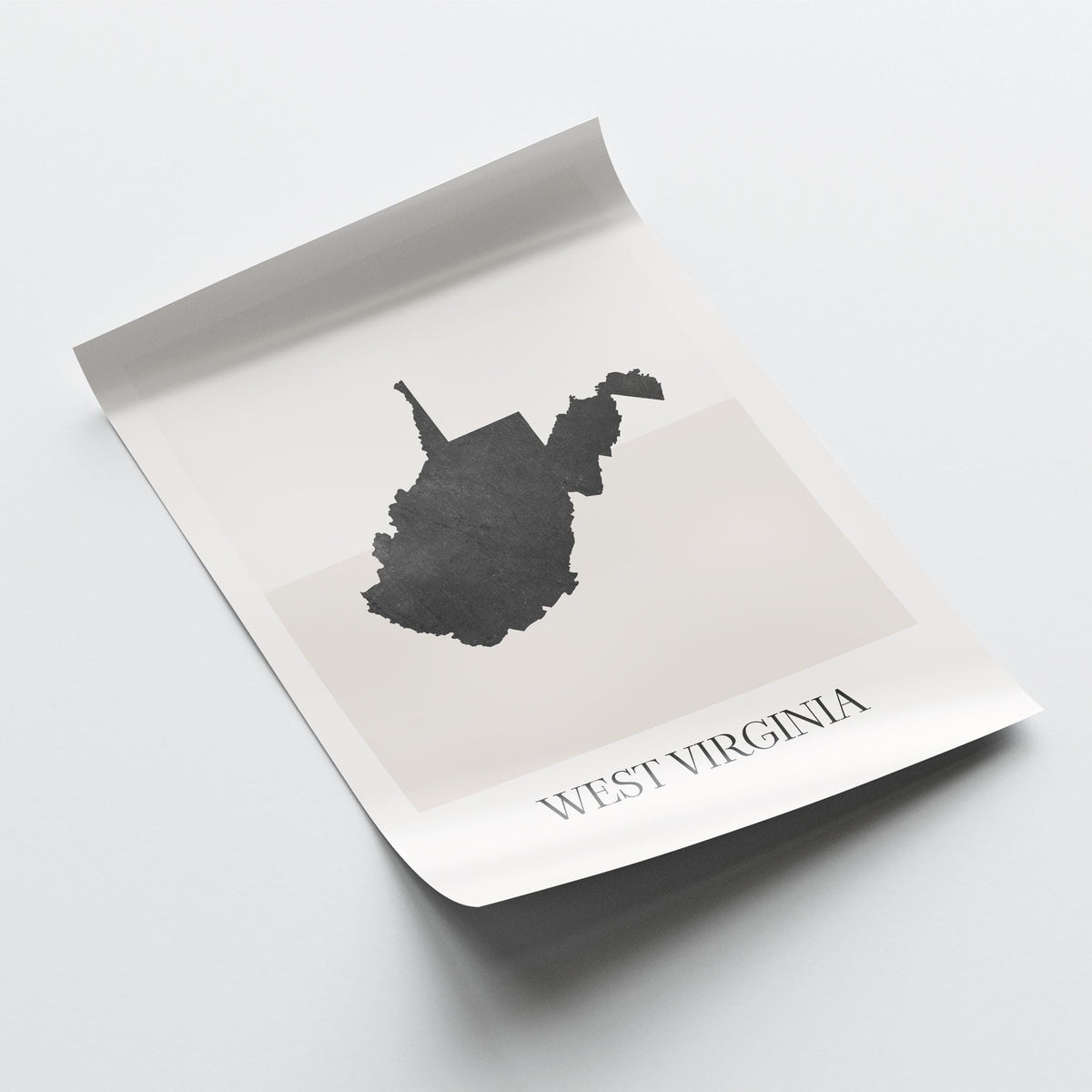 virginia usa map poster - minimalist boho wall art - digital download - image 4