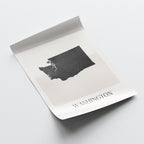 washington usa map poster - minimalist boho wall art - digital download - image 4