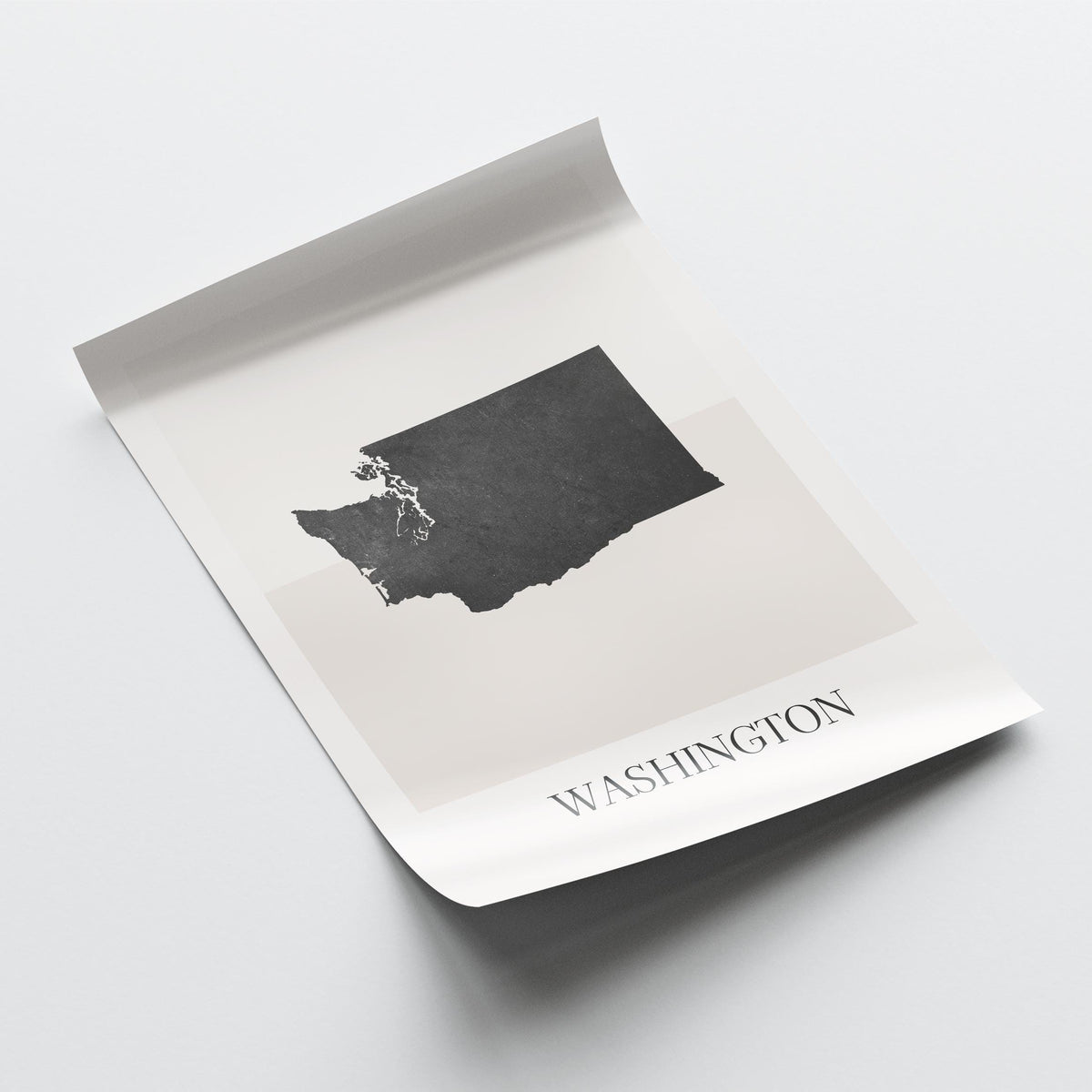 washington usa map poster - minimalist boho wall art - digital download - image 4