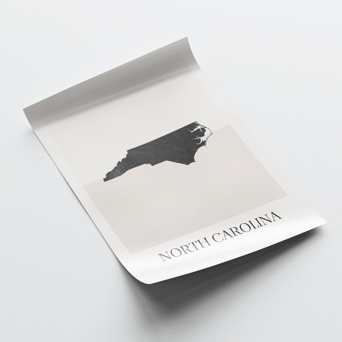 north carolina usa map poster - minimalist boho wall art - digital download - image 4