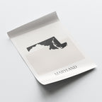 maryland usa map poster - minimalist boho wall art - digital download - image 4