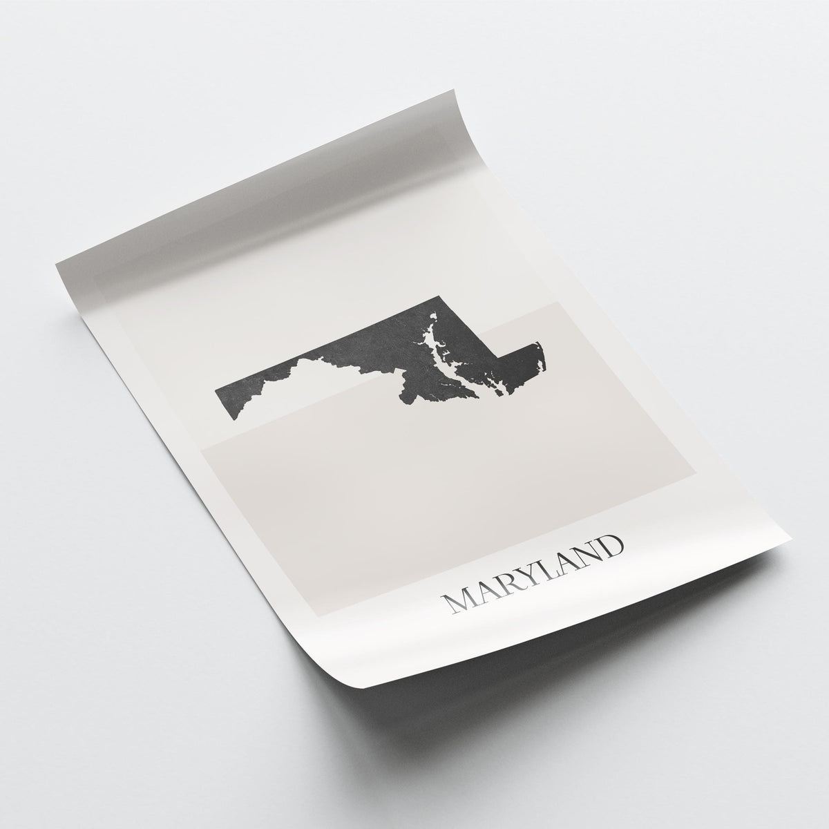 maryland usa map poster - minimalist boho wall art - digital download - image 4