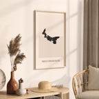 prince edward island canada map poster - minimalist boho wall art - digital download - image 2