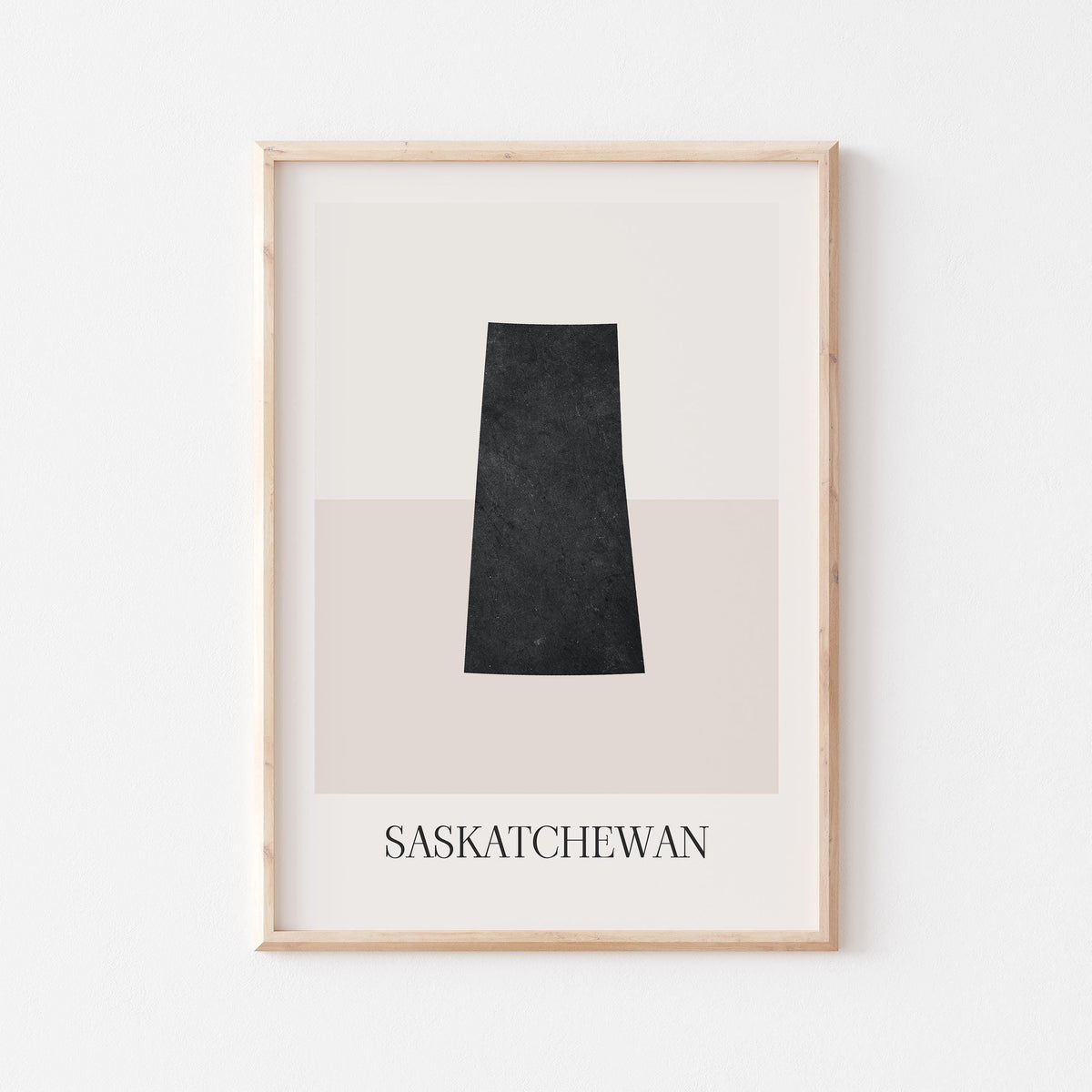 saskatchewan canada map poster - minimalist boho wall art - digital download - image 1