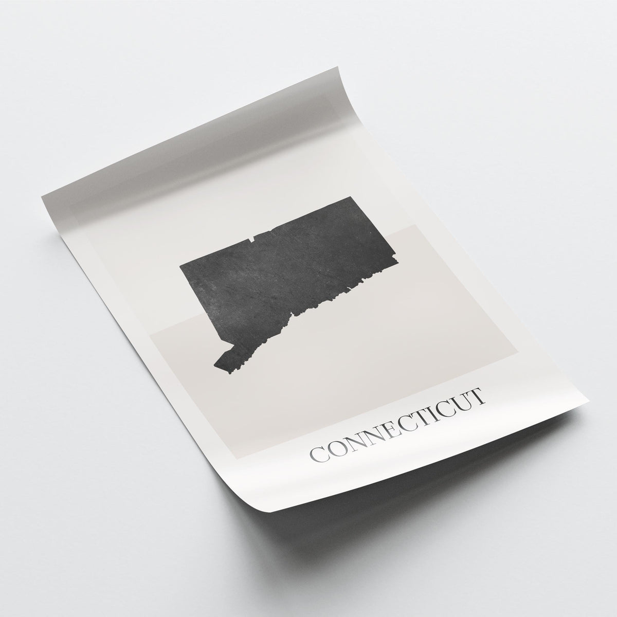 connecticut usa map poster - minimalist boho wall art - digital download - image 4